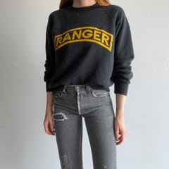 1980s Ranger Sweatshirt with EPIC Sun Fading on the Backside