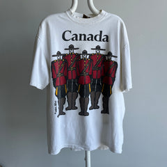 1990s Royal Canadian Mounted Police Cotton T-Shirt with Aging