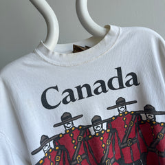 1990s Royal Canadian Mounted Police Cotton T-Shirt with Aging