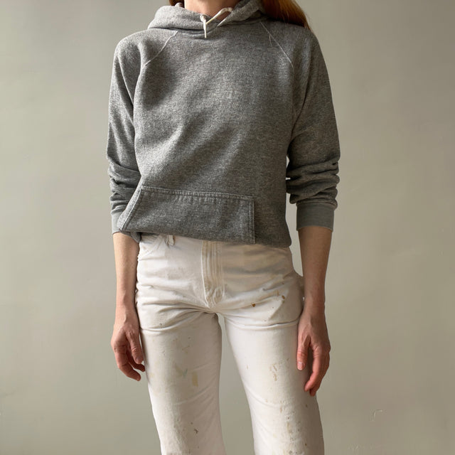 1970s Gray Pull Over Hoodie - An Actual Dream