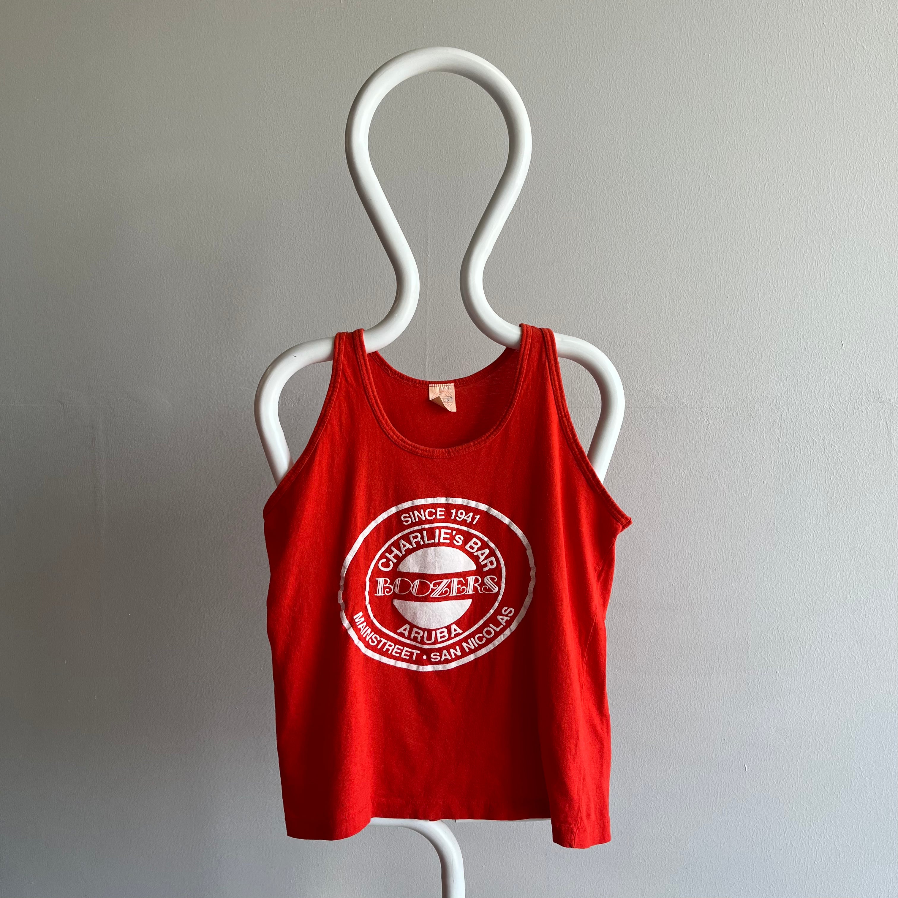 1980s Charlie's Bar Boozer Aruba Tank Top