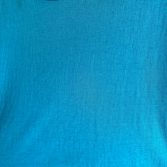 1980s 50/50 Turquoise Single Stitch T-Shirt