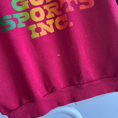 1970s Thinned Out Split Neck Tattered Torn Worn GoJo Sports Inc. Sweatshirt