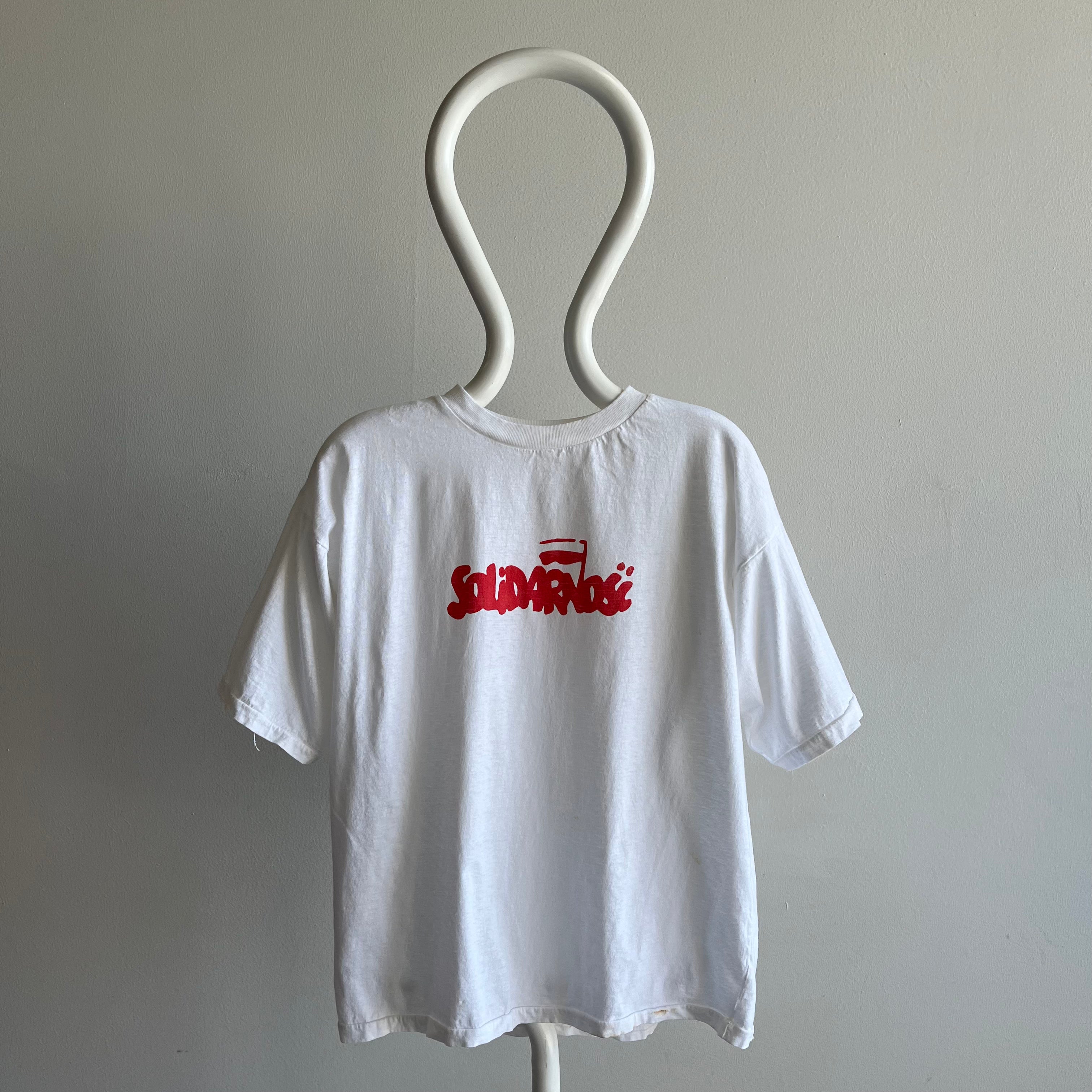 1980s Solidarnosci - A Self Governing Polish Trade Union - Cotton T-Shirt