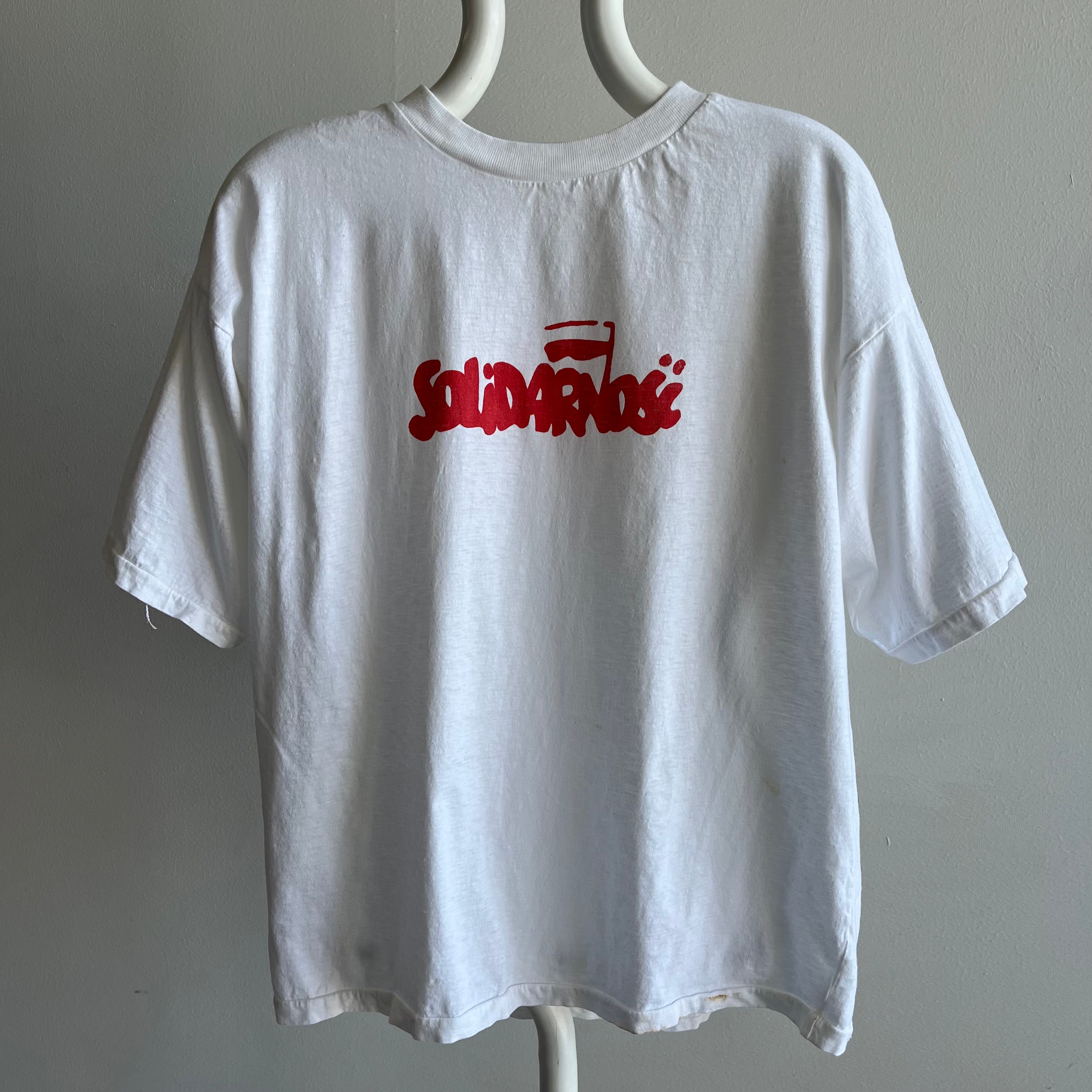 1980s Solidarnosci - A Self Governing Polish Trade Union - Cotton T-Shirt