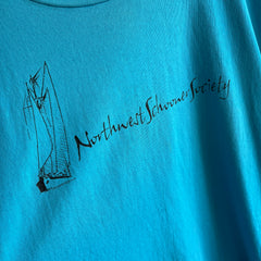 1990s Schooner Suva - 1925 Tattered, Torn, Worn Larger Sailboat T-Shirt