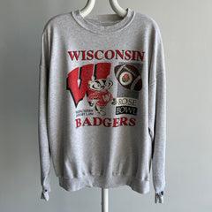 1994 Rose Bowl Wisconsin Badgers Ultra Thin and Tattered Sweatshirt