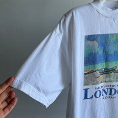 1992 Parliament by Night LONDON - impressionist cotton t-shirt