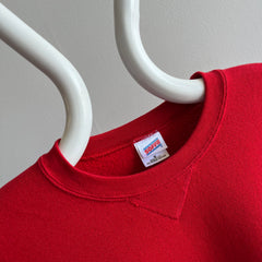 1990s Blank Red Sweatshirt by Soffee