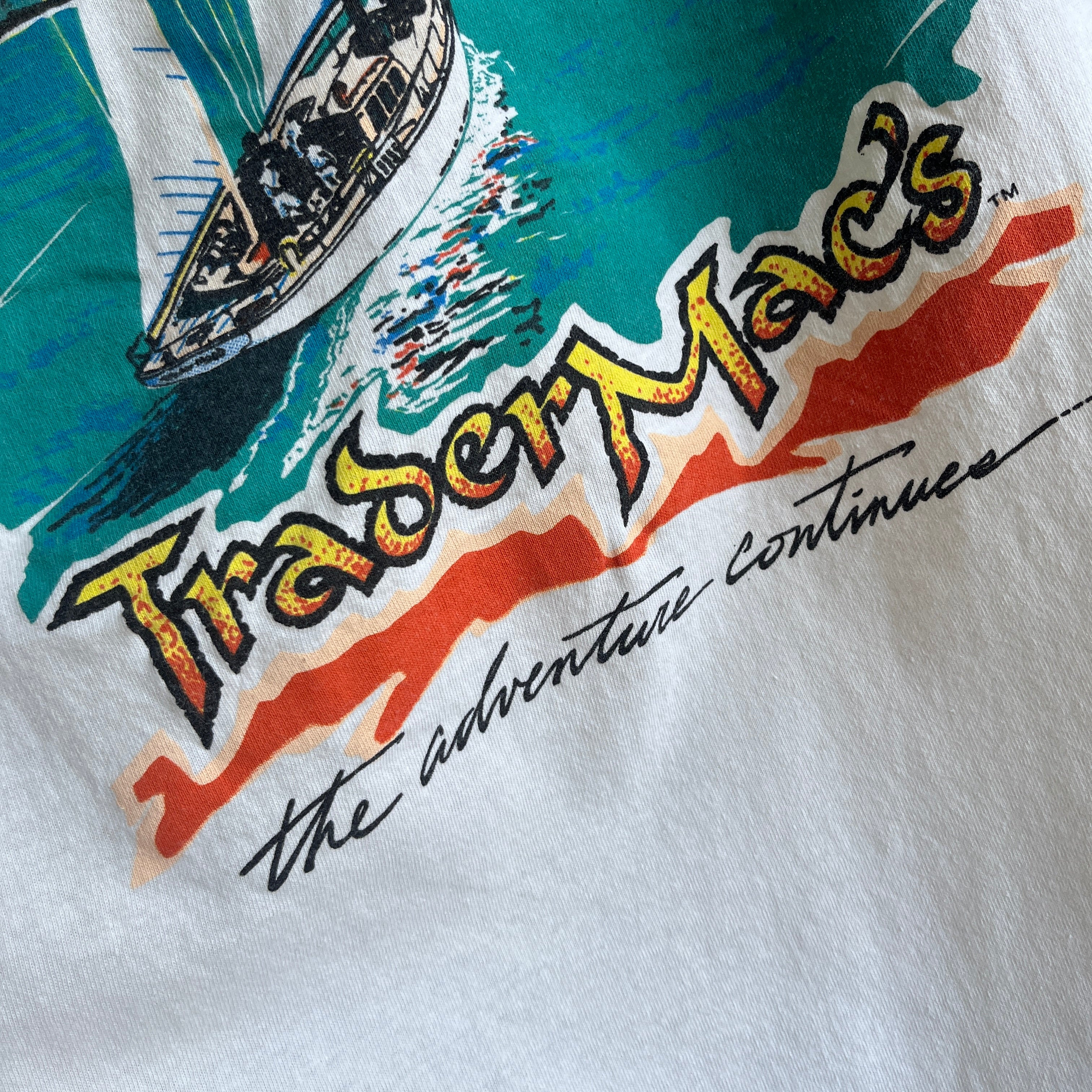 1993 Trader Mac's Front and Back Cotton T-Shirt