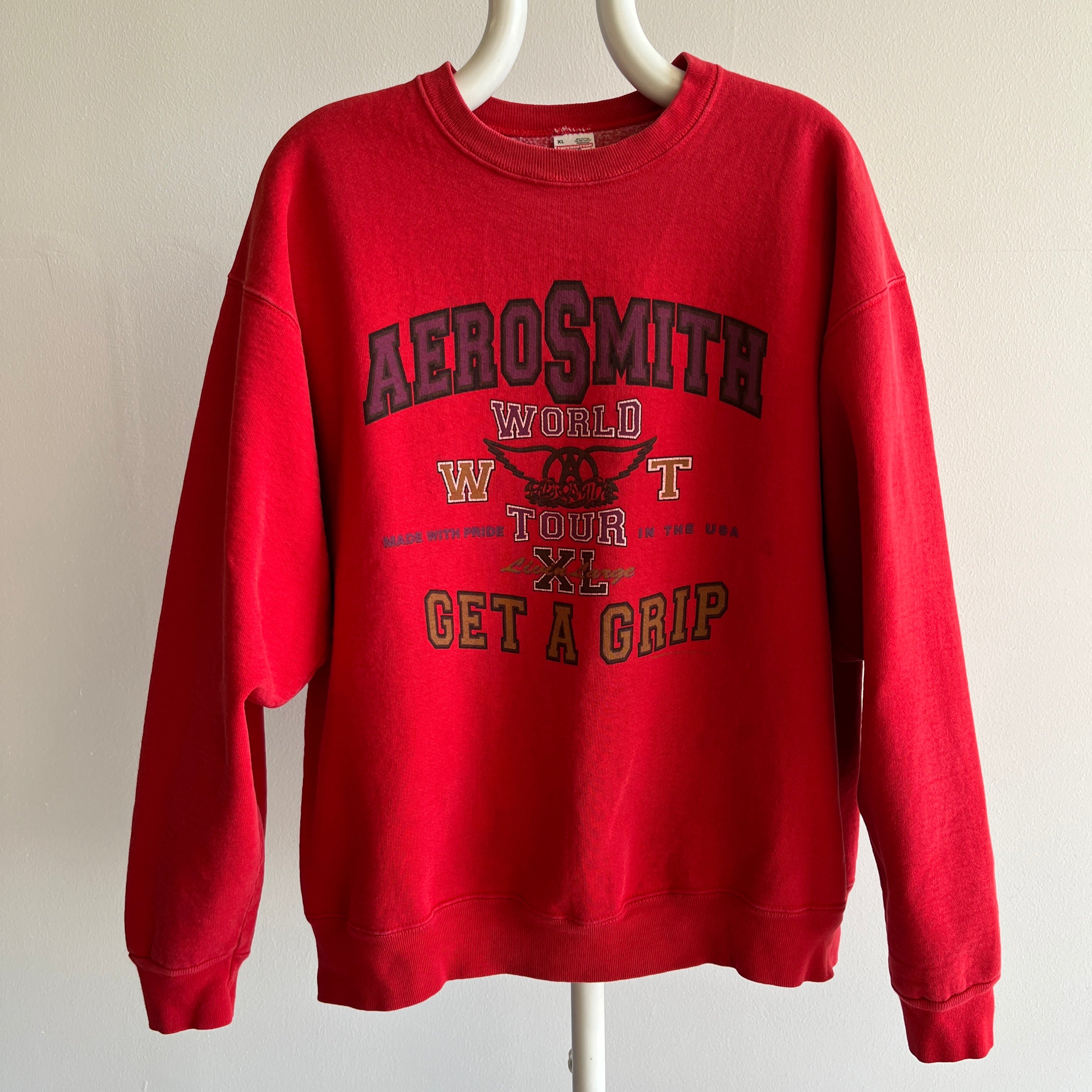 1993 Aerosmith Get A Grip Tour Heavyweight Sweatshirt - WOAH