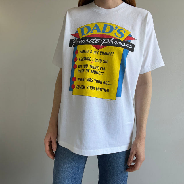 1980/90s Dad's Favorite Phrases T-Shirt