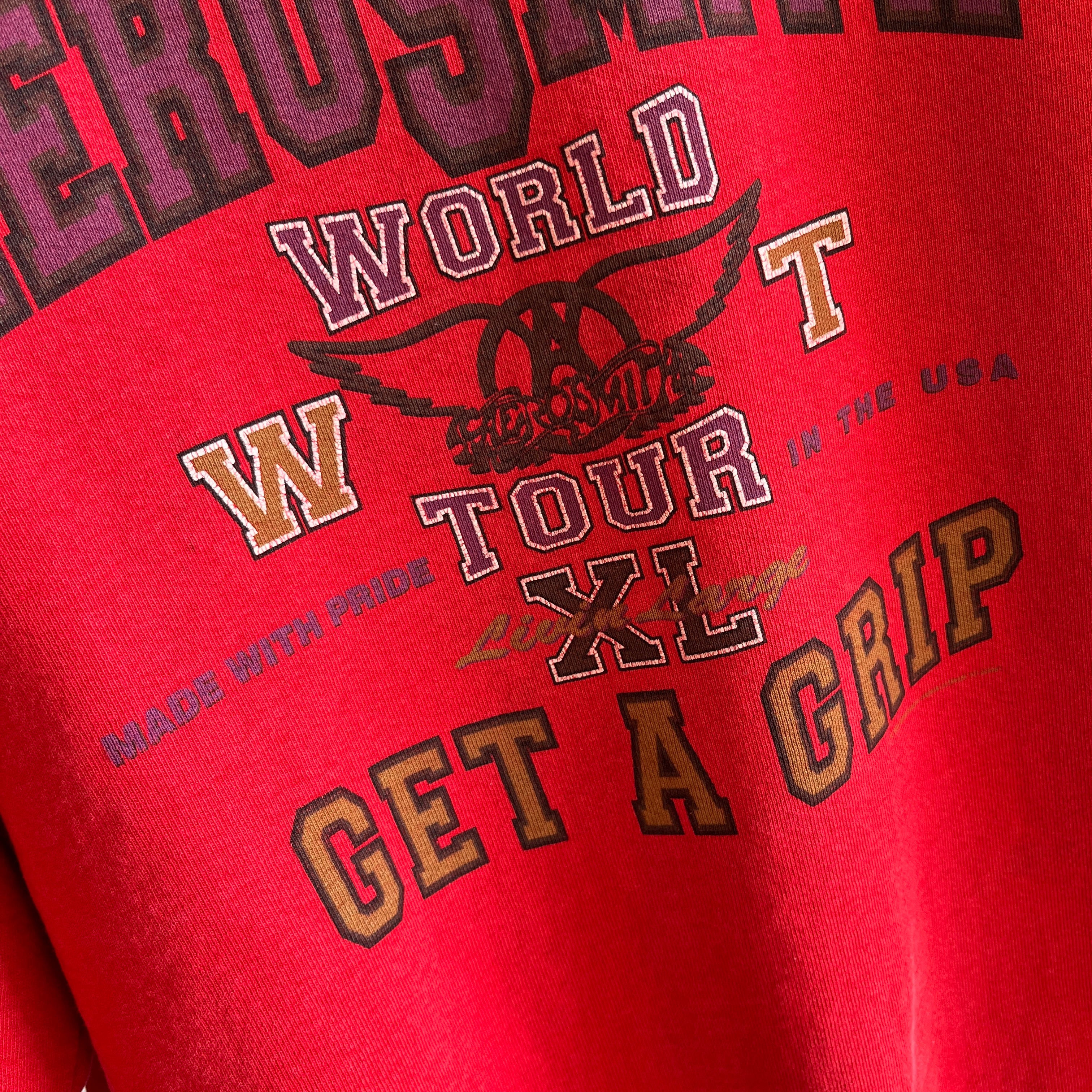 1993 Aerosmith Get A Grip Tour Heavyweight Sweatshirt - WOAH