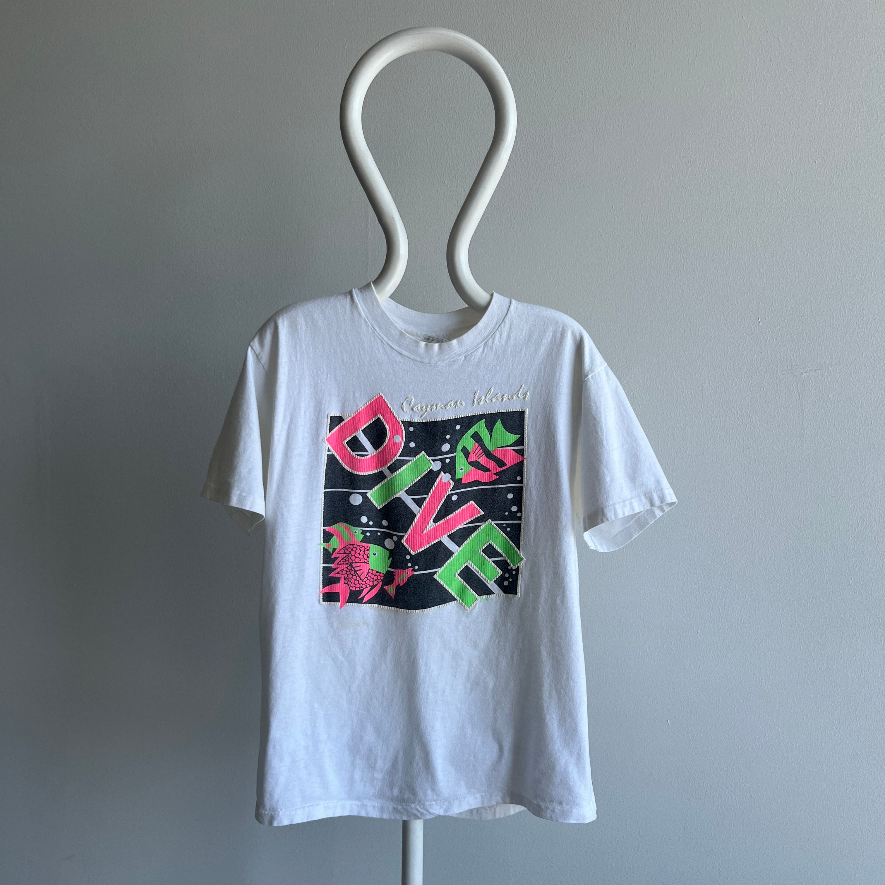 1980s Caymen Islands, DIVE - Cotton T-Shirt