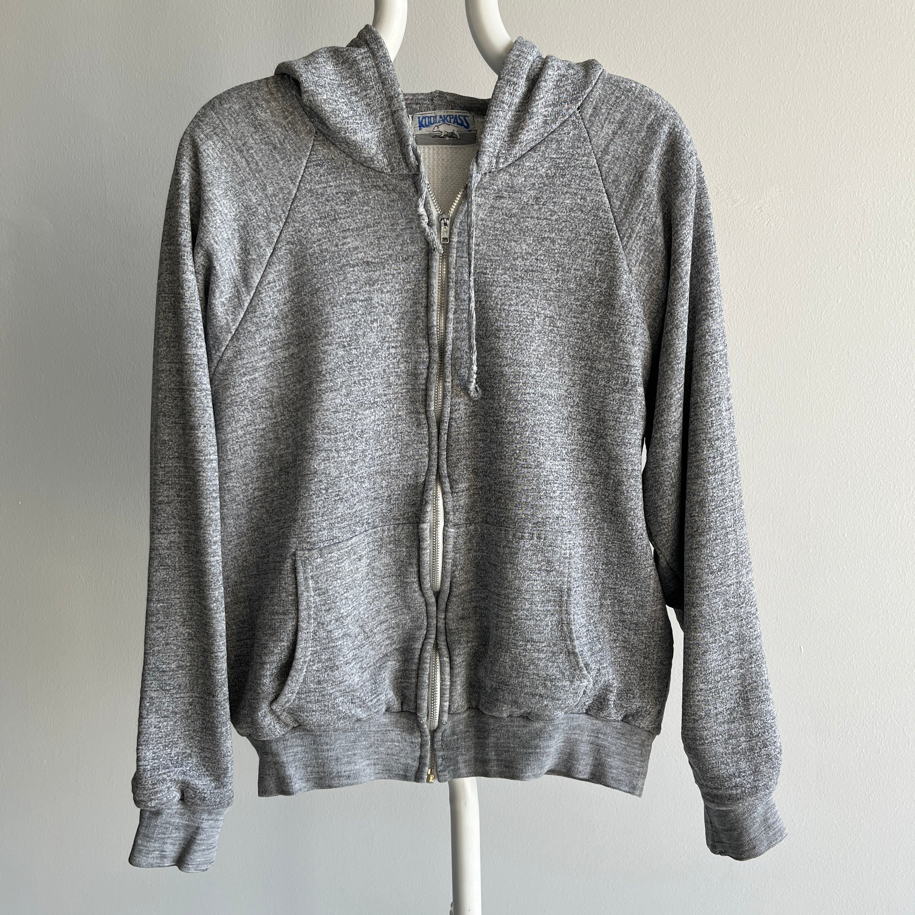 1970/80s Kodiak Pass Insulated Zip Up Gray Hoodie