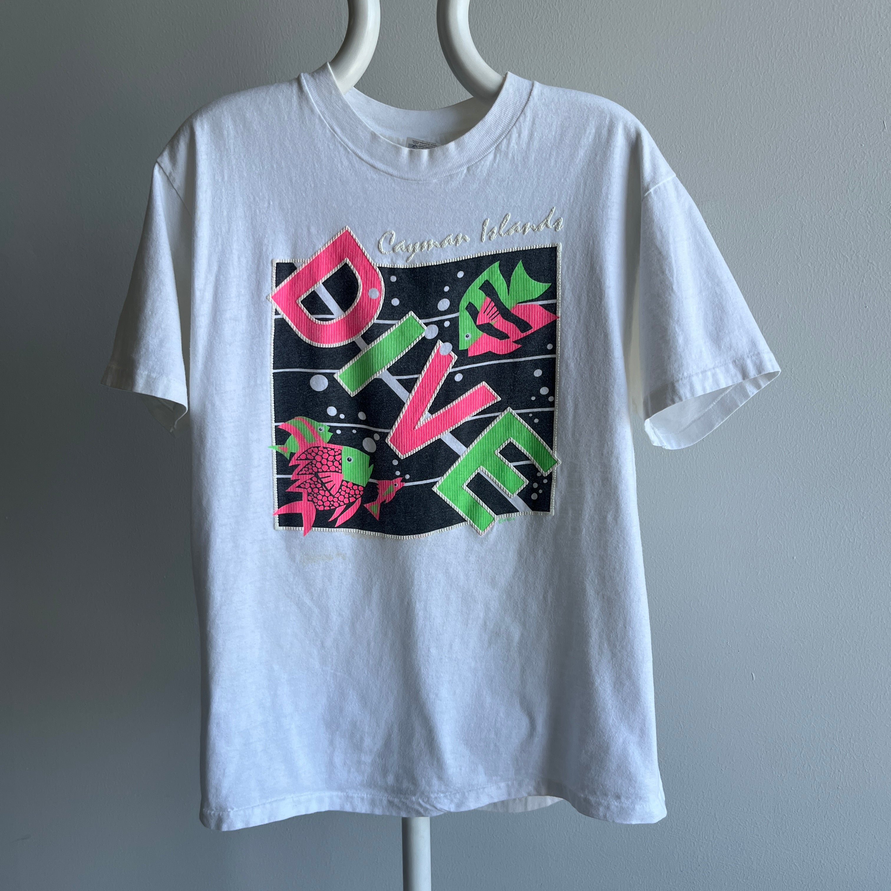 1980s Caymen Islands, DIVE - Cotton T-Shirt