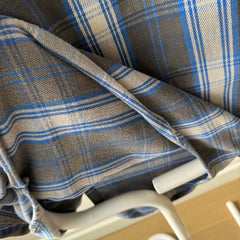 1990s Five Brothers Cotton Flannel - Blues and Grays