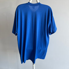 1980s Larger Dodger Blue USA Made Pocket T-Shirt