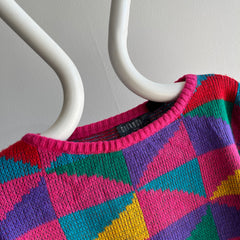 1980s Made in Italy - Gitano - Geometric Sweater