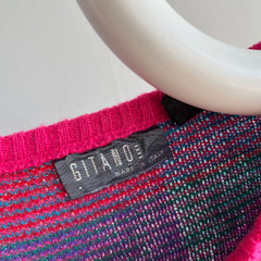 1980s Made in Italy - Gitano - Geometric Sweater