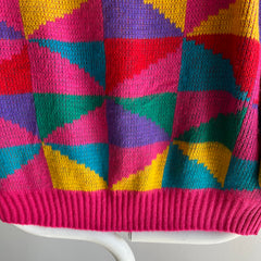 1980s Made in Italy - Gitano - Geometric Sweater