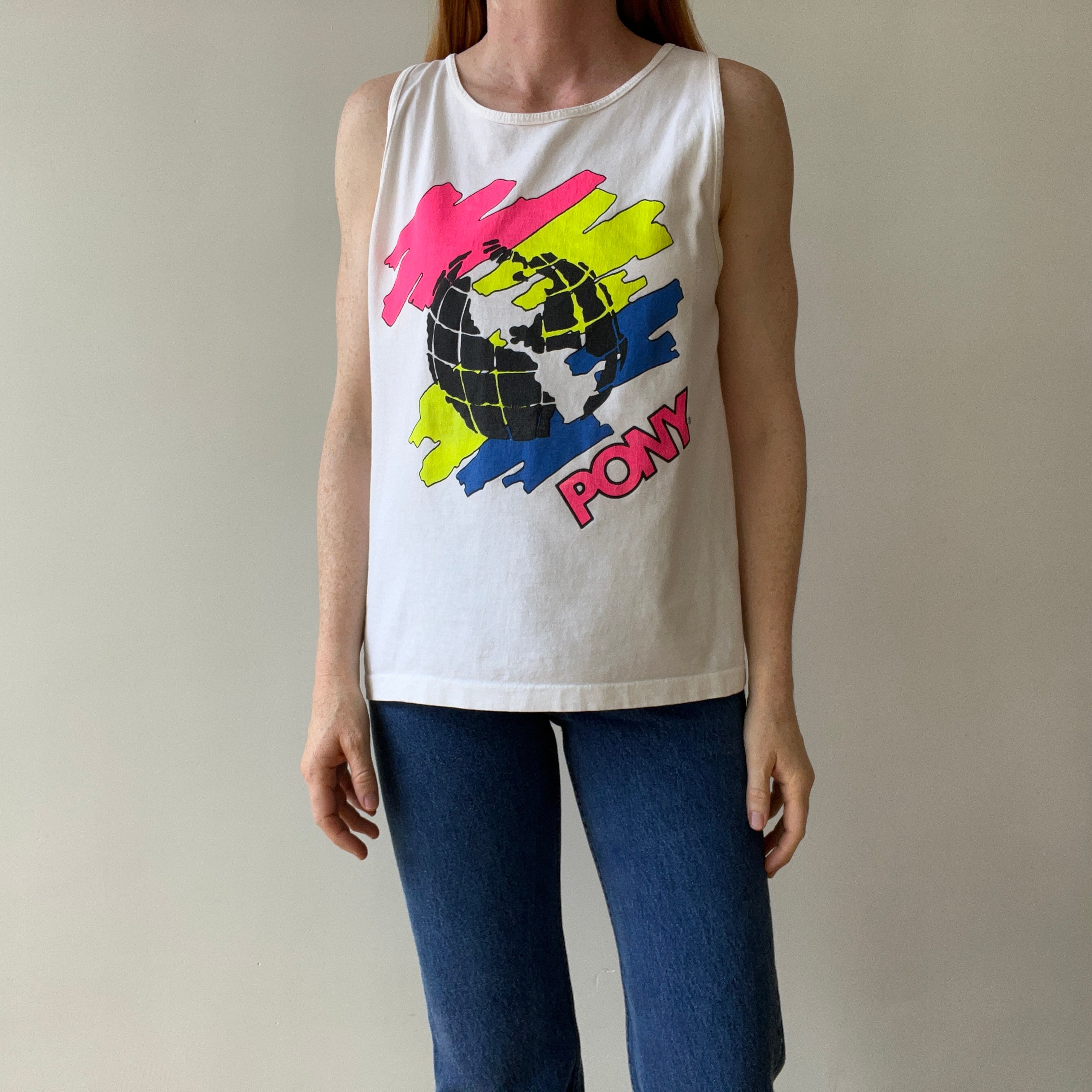 1980s Pony Tank Top - Rad backside too!