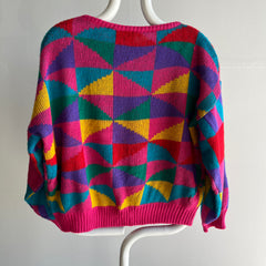 1980s Made in Italy - Gitano - Geometric Sweater