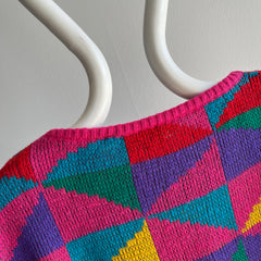 1980s Made in Italy - Gitano - Geometric Sweater