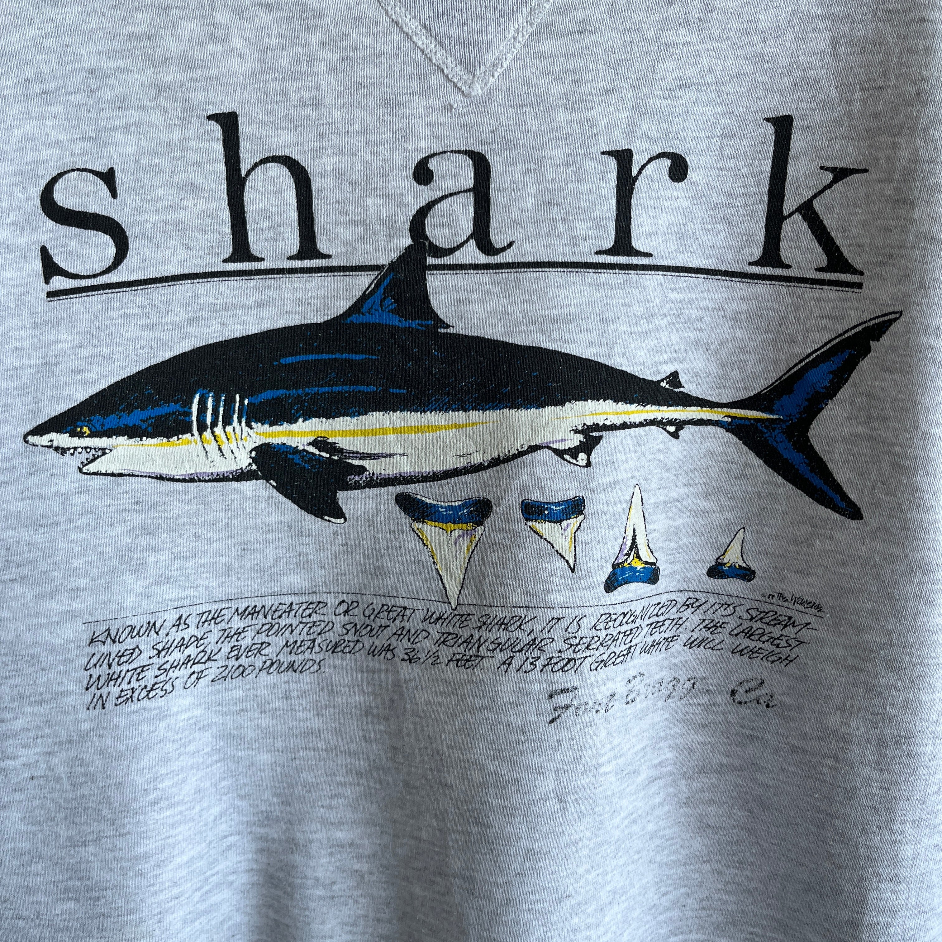 1988? Shark Sweatshirt, Fort Bragg Florida