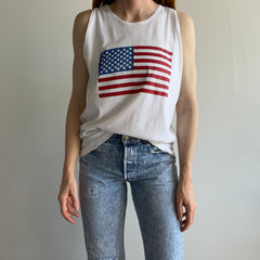 1970s USA American Flag Tank Top