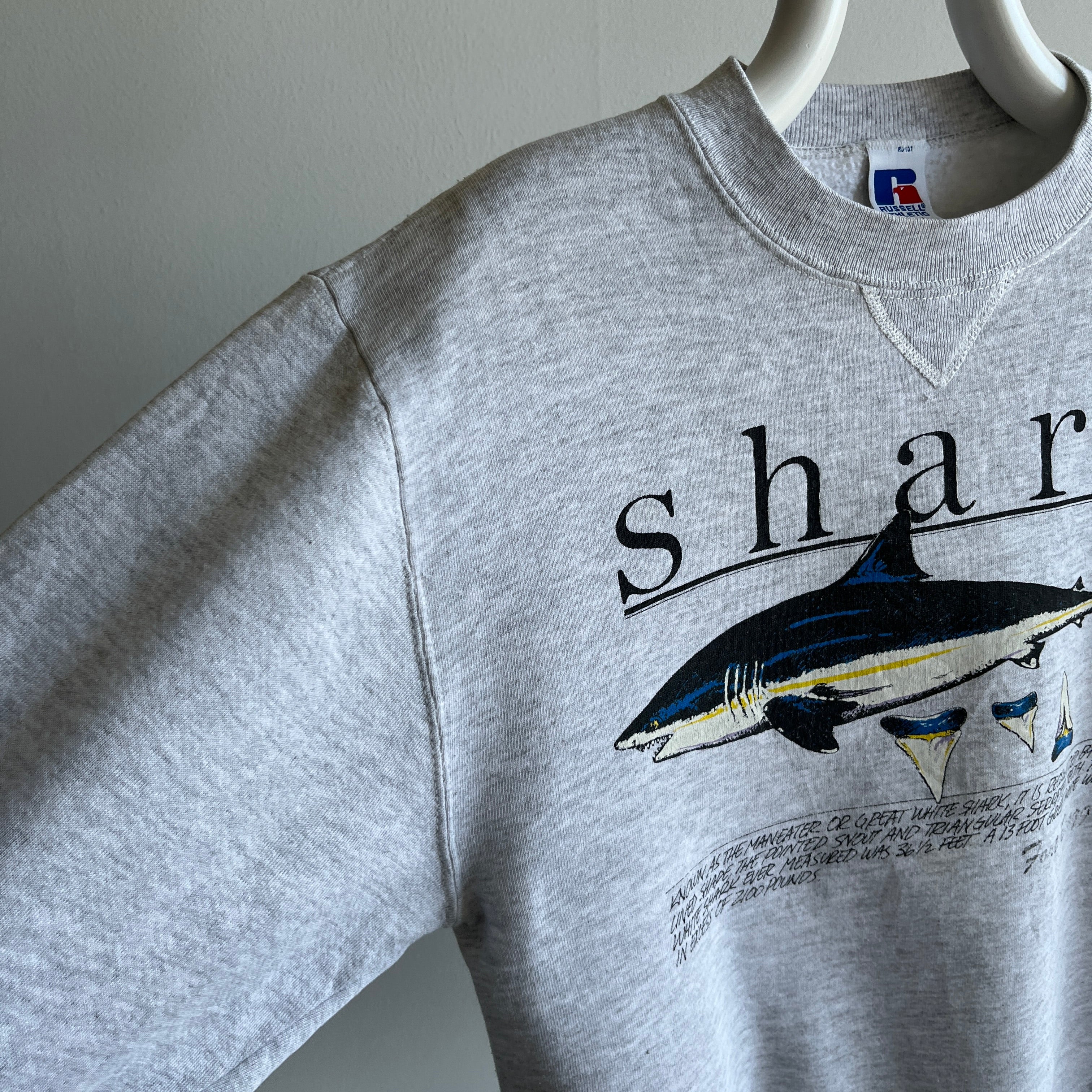 1988? Shark Sweatshirt, Fort Bragg Florida