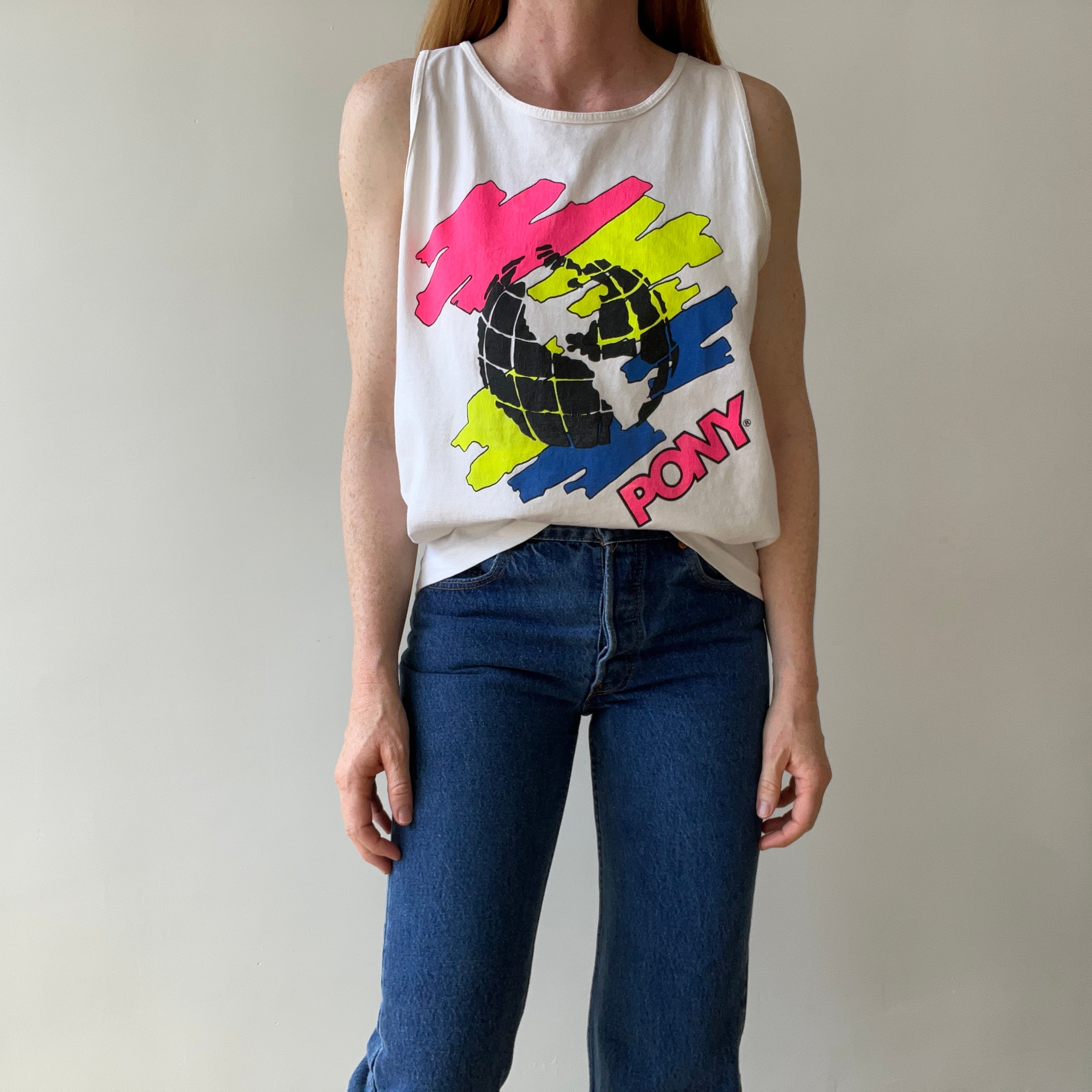 1980s Pony Tank Top - Rad backside too!