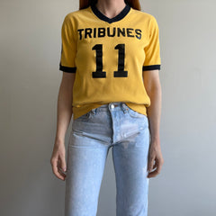 1970s Tribune Knit V-Neck T-Shirt - Rad