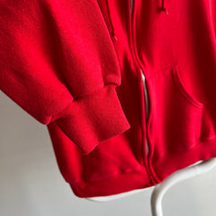 1980s Sweet Little Red Zip Up Hoodie