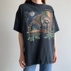 1990s Trash Can Panda Wrap Around Epic T-Shirt - AKA Racoon