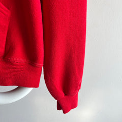 1980s Sweet Little Red Zip Up Hoodie