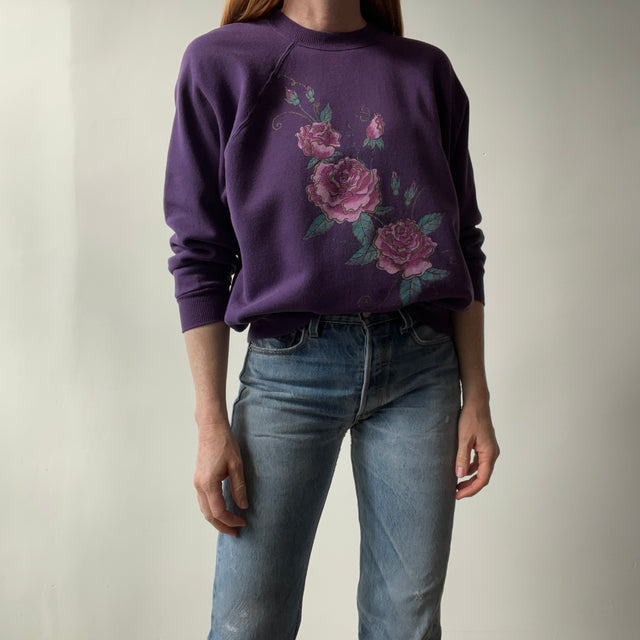 1980s Rose Sweatshirt - THE SLEEVES!