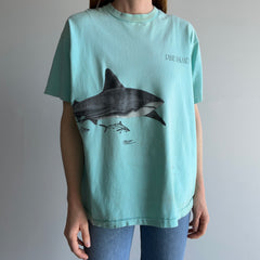 1980s Rad Shark Wrap Around T-Shirt - Stained in the Best Way