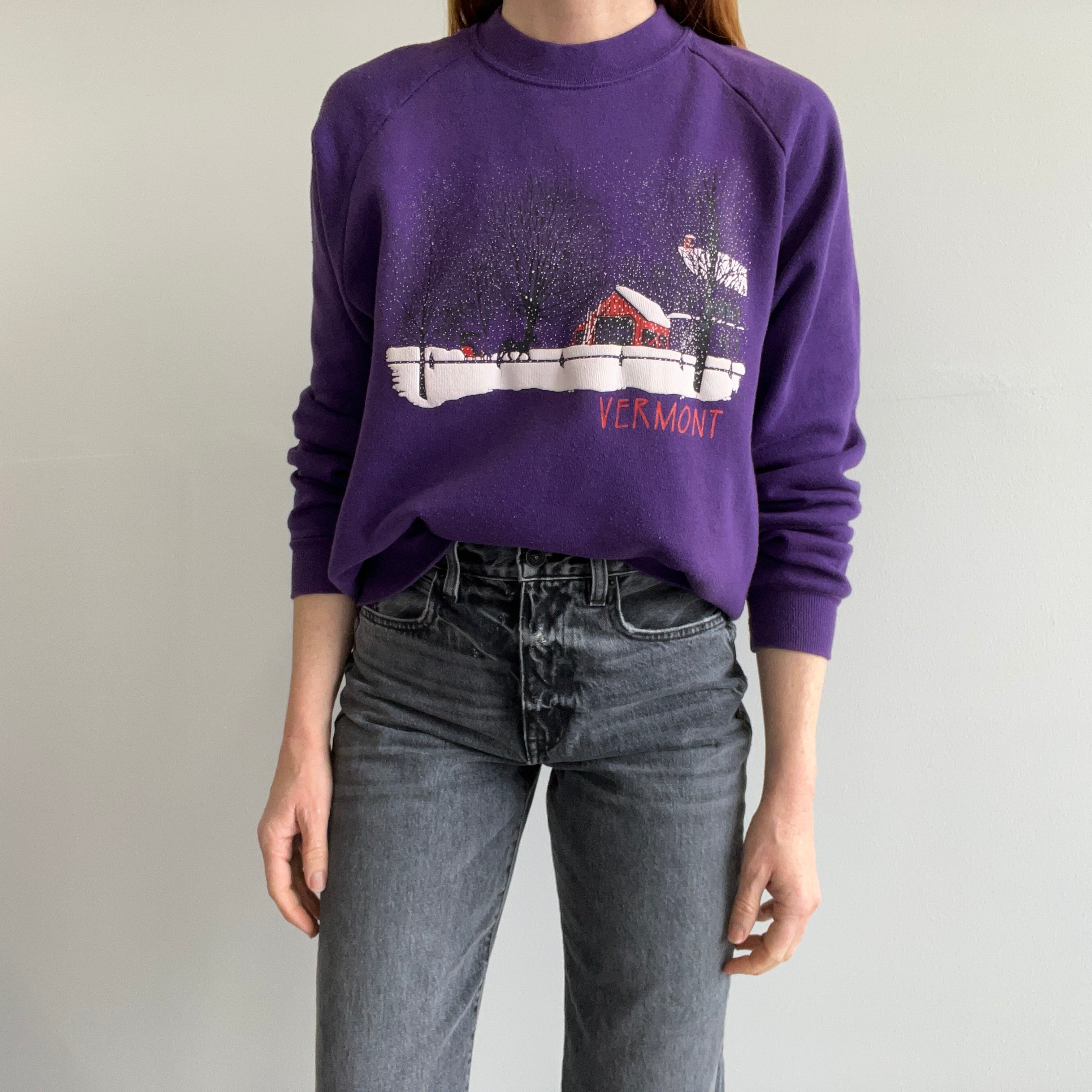 1980s Vermont Winterscape Sweatshirt