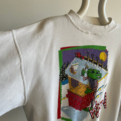 1980s WEBN Cincinnati's  Mainstream Rock Station Weird Christmas Sweatshirt