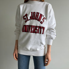 1980s St. John's University Reverse Weave Sweatshirt