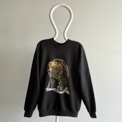 1980s Super Bizarre Mended Grizzly Bear Sweatshirt by FOTL