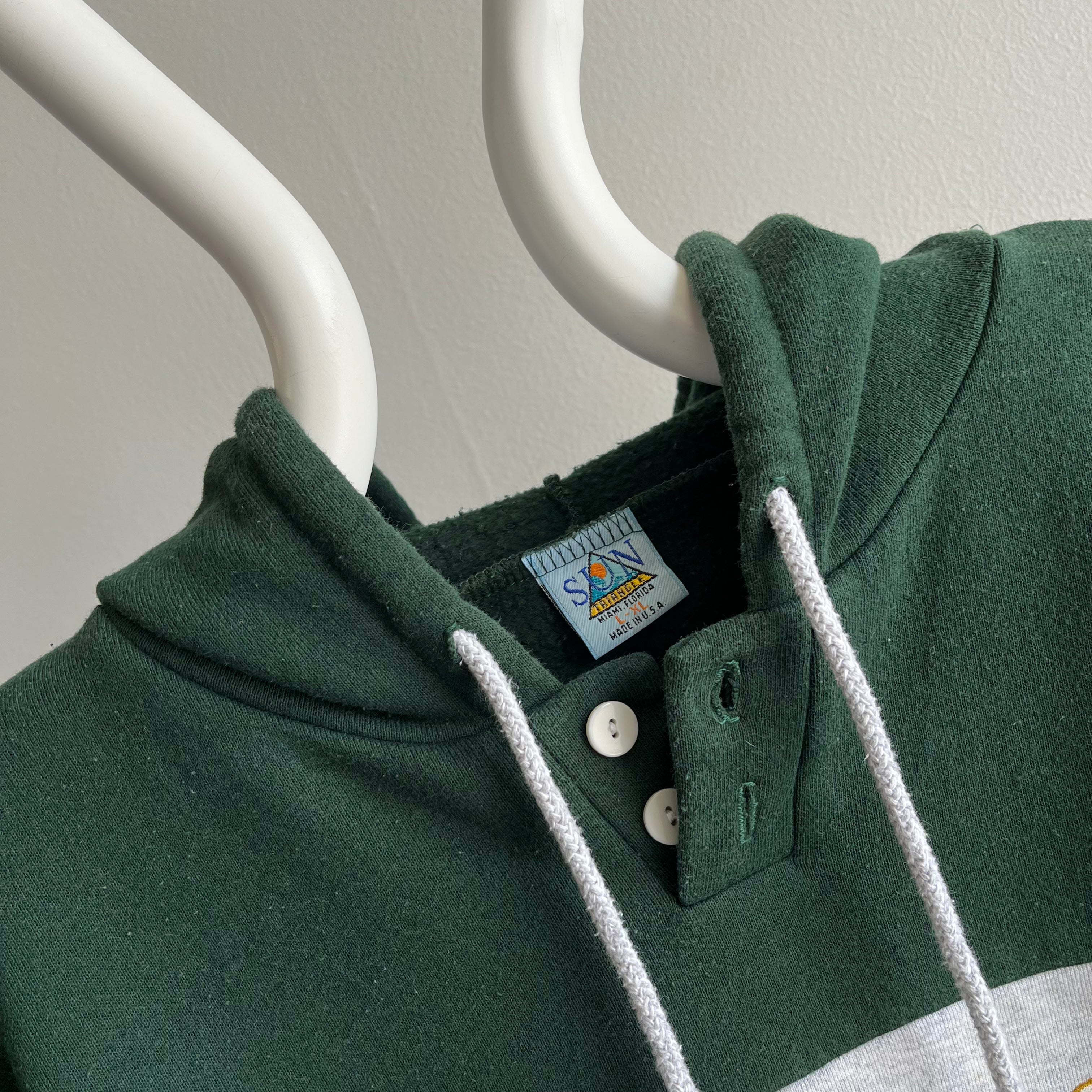 1980/90s Las Vegas Color Block Hoodie