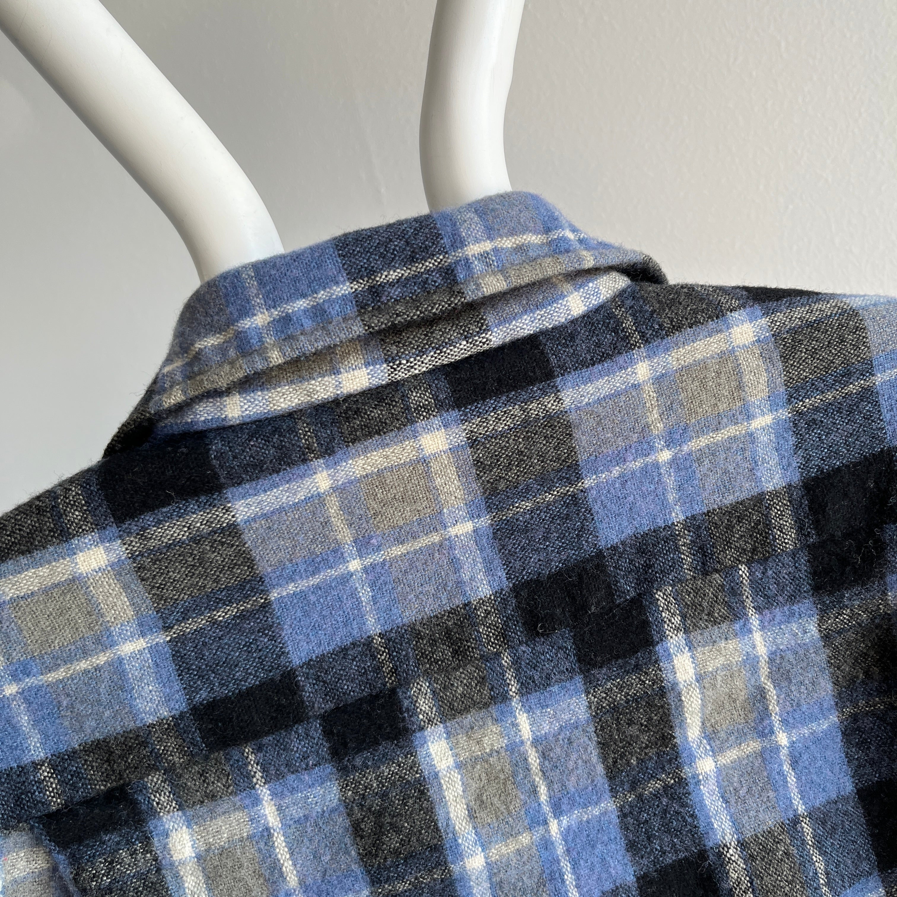 1970s Kings Road Smaller Flannel - Wool and Nylon