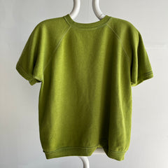 1960/70s Lime Green Soft and Cozy Delightfully Slouchy Warm Up - Oh My!