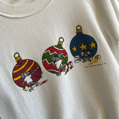 1985 Mice Painting Christmas Ornaments Sweatshirt