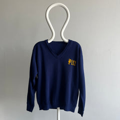 1970s Pitt V-Neck Sweatshirt - Excellent Condition