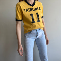 1970s Tribune Knit V-Neck T-Shirt - Rad