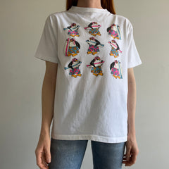 1980/90s Surfer Penguins in Sunnies T-Shirt