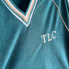 1970s Champion Brand TLC V-Neck Two Tone Sweatshirt